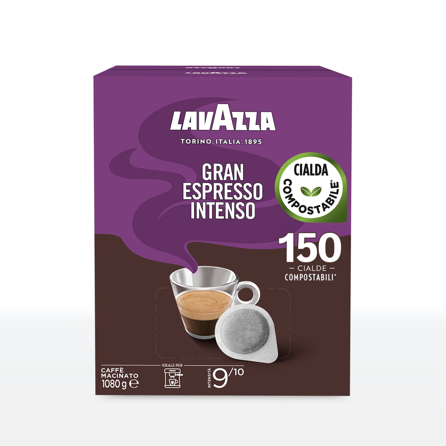 Caffè Lavazza - 150 Cialde Filtro Carta ESE 44 mm - Gran Espresso Intenso
