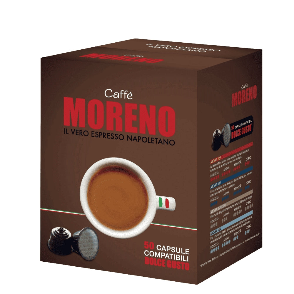 Caffè Moreno - 100 Capsule Compatibili Dolce Gusto - Espresso Bar