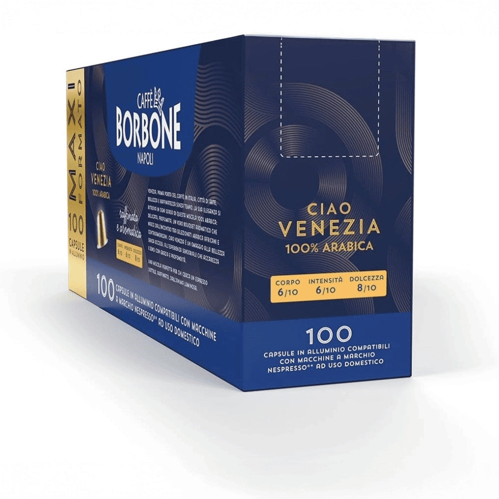 Caffè Borbone - Compatibile con Nespresso - Capsule In Alluminio - Miscela Ciao Venezia