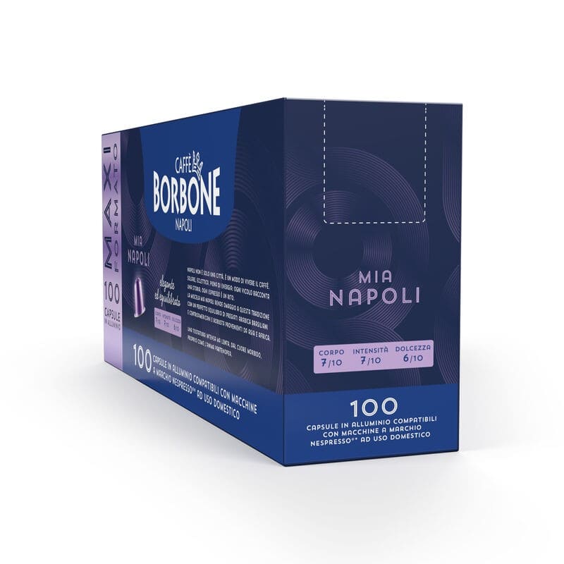 Caffè Borbone – Compatibile con Nespresso – Capsule In Alluminio – Miscela Mia Napoli
