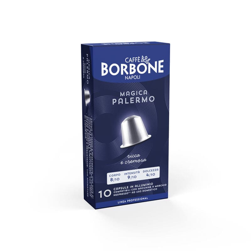 Caffè Borbone – Compatibile con Nespresso – Capsule In Alluminio – Miscela Magica Palermo