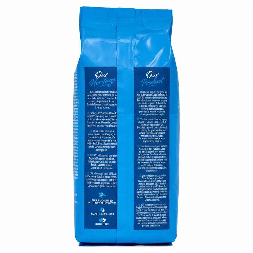 Lavazza Kaffee – Bohnen – Entkoffeiniert – 500-g-Packung 