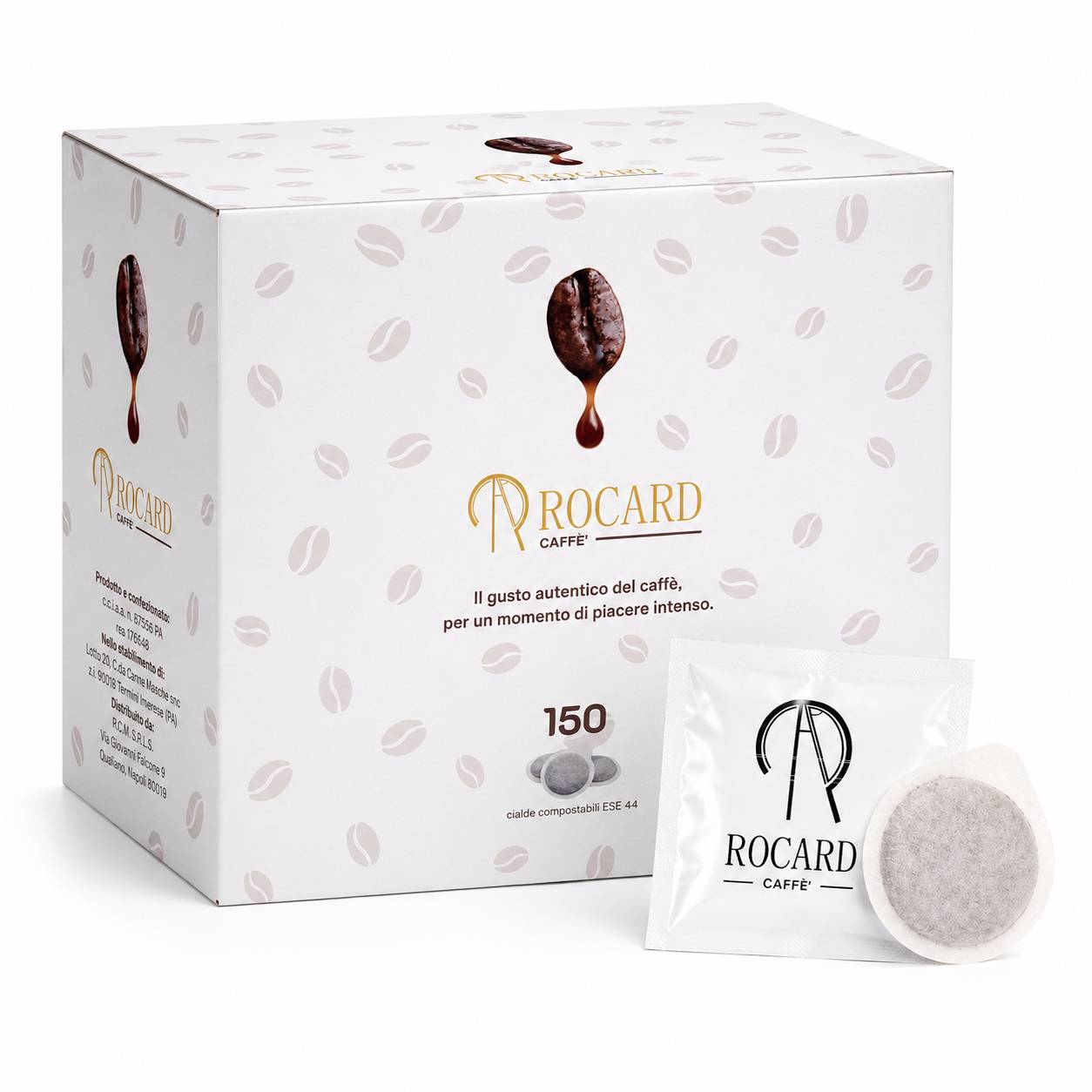 Caffè Rocard® – Pads – Classic Blend – Der authentische Geschmack von echtem italienischen Espresso 