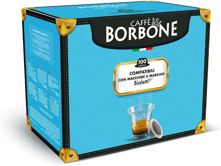 Caffè Borbone – Kompatibel mit Bialetti® Kaffeemaschinen – Blue Blend 