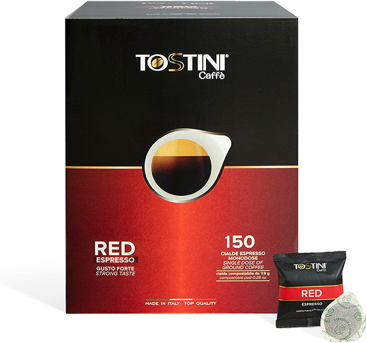 Caffè Tostini - Cialda Carta - Miscela Red - 150 Cialde