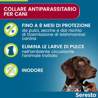 Elanco Seresto - Collare Antiparassitario Per Cani Medio/Grandi - Oltre 8 kg