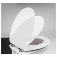 Rocard® - Toilettensitz mit Absenkautomatik - Universelle Globe-Toilettensitze aus MDF-Holz - Universal-Toilettensitz - Toilettensitz mit Absenkautomatik - Farbe: Weiß - Sehr hohe Qualität 