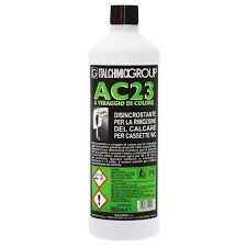 AC23 – Disincrostante per Cassette WC – Incasso Geberit ed Esterne per la Rimozione del Calcare – Flacone da 1 litro