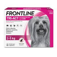 FRONTLINE TRI-ACT Cani 2-5 Kg – 3 Pipette – Antiparassitario BOEHRINGER – Protezione contro Pulci, Zecche e Pappataci