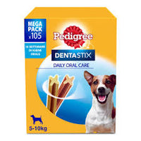 Pedigree – Dentastix für kleine Hunde (5–10 kg) – 105 Snacks für die Mundhygiene in 15 Packungen mit je 7 Stück 
